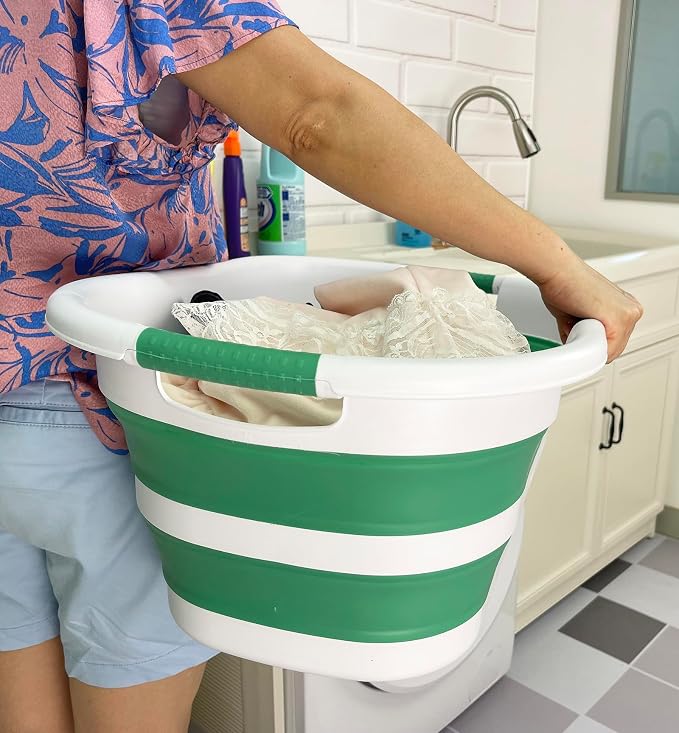 SAMMART 40L Collapsible Plastic Laundry Hamper - Image 4