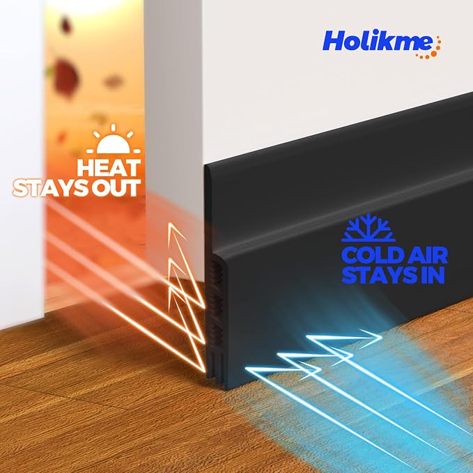 Holikme Door Draft Stopper 2-Pack, Under Door Seal - Image 5