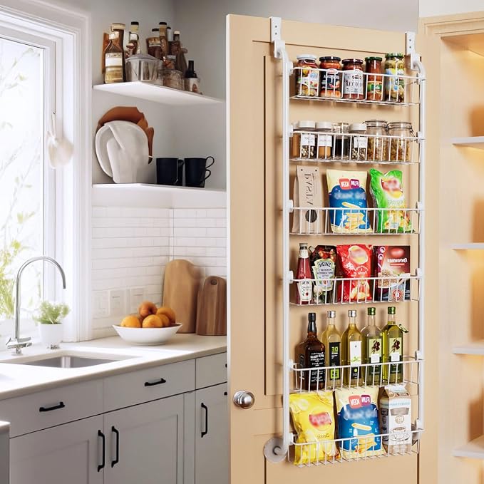 Delamu Over the Door Pantry Organizer, 6-Tier Pantry Organizers and Storage - Image 6