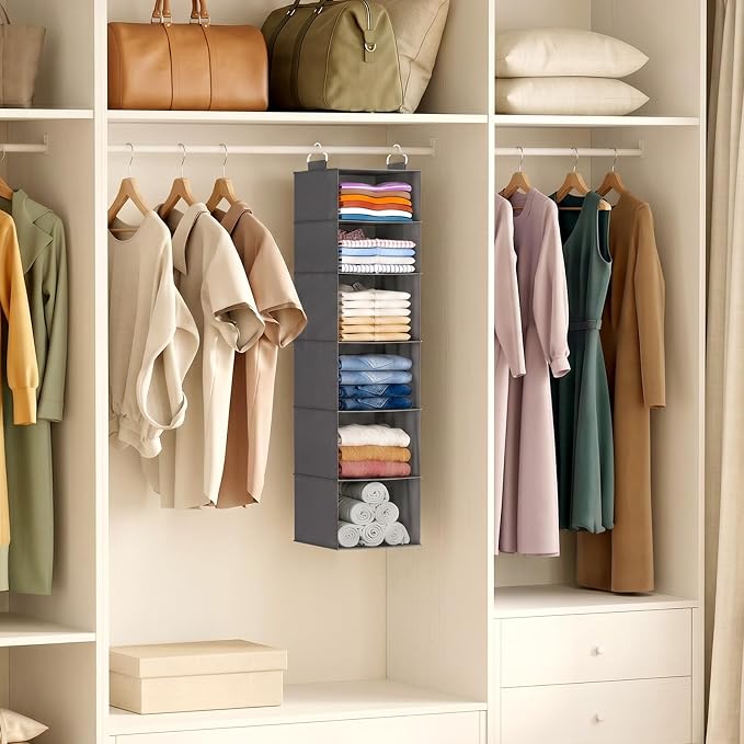 Lifewit 6 Tier Hanging Portable Closet Storage Organizer - Image 2