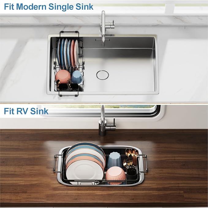 iSPECLE Small Sink Dish Drying Rack - Image 9
