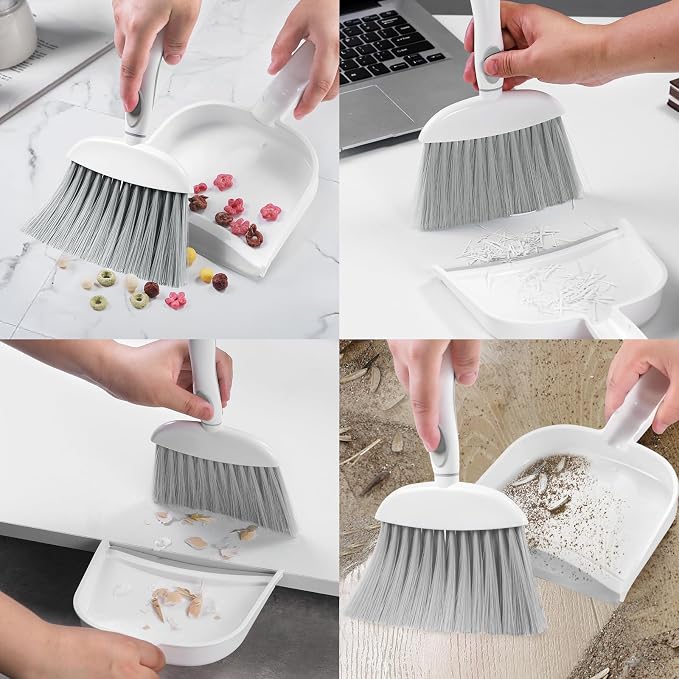NACENA Small Dust Pan and Brush Set, Mini Broom and Dustpan Set - Image 5