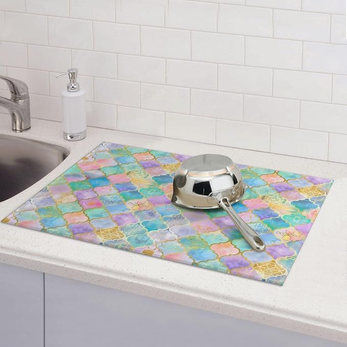 Rainbow Morocco Dish Drying Mat - Image 7