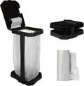 Wakeman Heavy Duty Black Trash Bag Portable Trash Bag Holder Stand by Wakeman