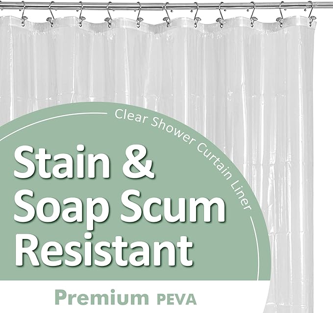 Barossa Design Oeko-tex Certified Shower Curtain Liner Standard Size by BarossaDesign