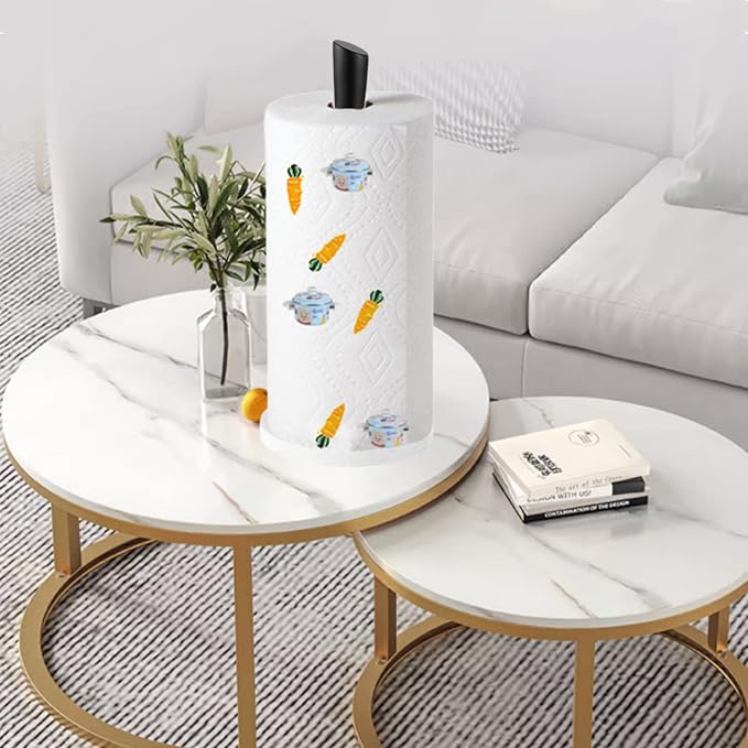 Black Paper Towel Holder Countertop, Marble Paper Towel Holder Used - Image 5