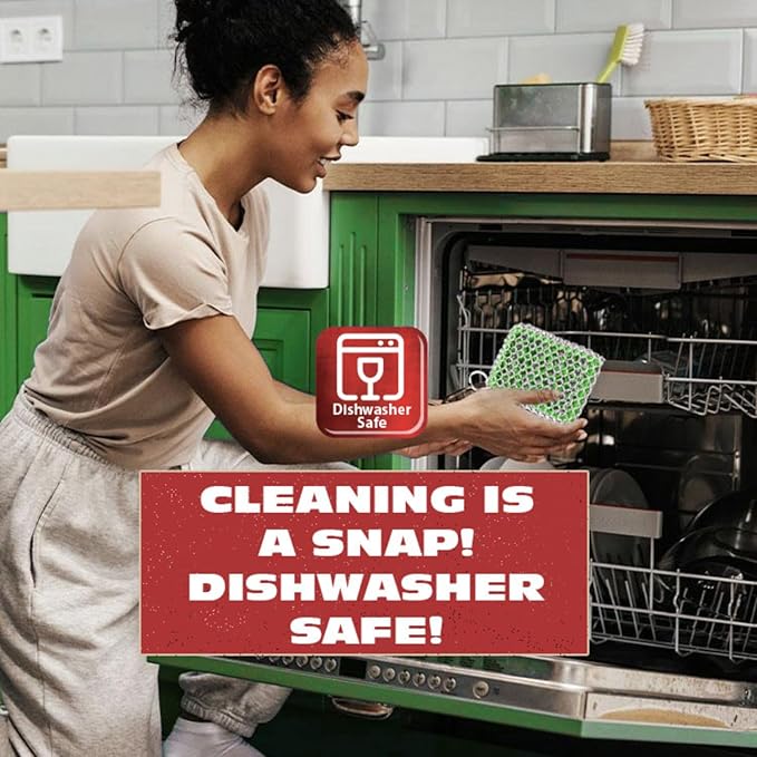 Knapp Made Combo Chainmail Cast Iron Scrubber with Silicone Core - Heavy Duty Rings and Fine Chainmail Rings -Premium Cast Iron Cleaner Chainmail Scrubber -Perfect for Cast Iron Cookware,Skillet,Woks