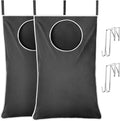 Lifewit 2 Pack Over Door Laundry Hamper, Collapsible Hanging, Dark Gray by Lifewit