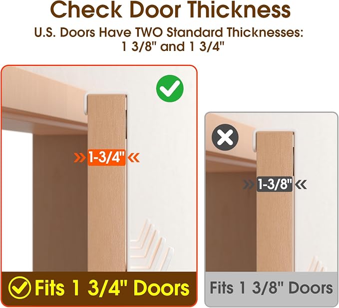 Over The Door Hooks Hanger, Heavy Duty Rack - Image 4