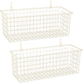 Kinlink 2 Sets White Extra Large Hanging Wall Basket by KINLINK