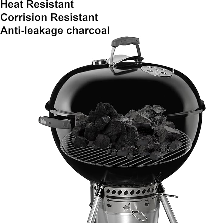 Outapark Grill Grate Replacement Parts for Weber 22'' Kettle Charcoal Grill,22 Inch Charcoal Kettle Accessories for Weber 7435 7441,One-Touch Cleaning System Kit for Weber 7444,Stainless Steel