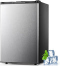 3.0 Cu.ft Small Freezer, Mini Upright Freezer with 7 Adjustable Thermostat, Removable Shelves, Reversible Single Door, for Bedroom/Home/Dorms/Apartment (Silver)