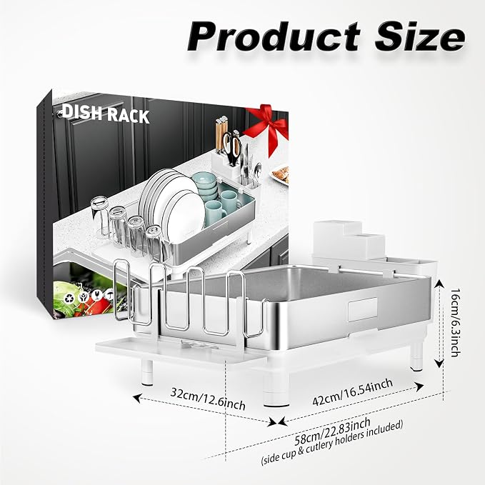 Dish Drying Rack, 304 Stainless Steel Dish Racks - Image 2