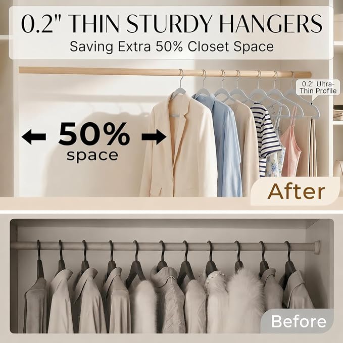 SMARTOR Plastic Hangers 20 Pack - Image 3