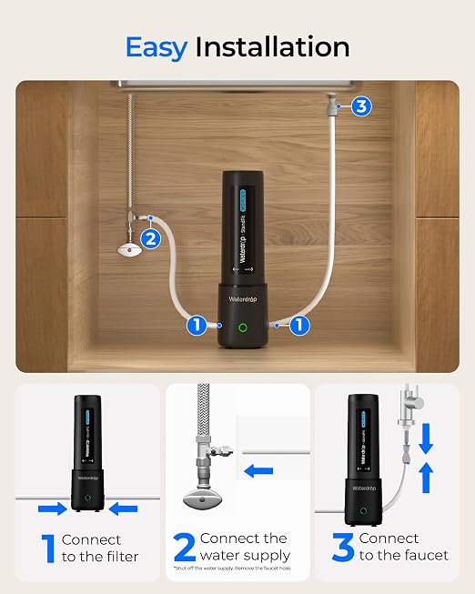 Waterdrop UL12B Under Sink Water Filter, Upgraded - Image 6
