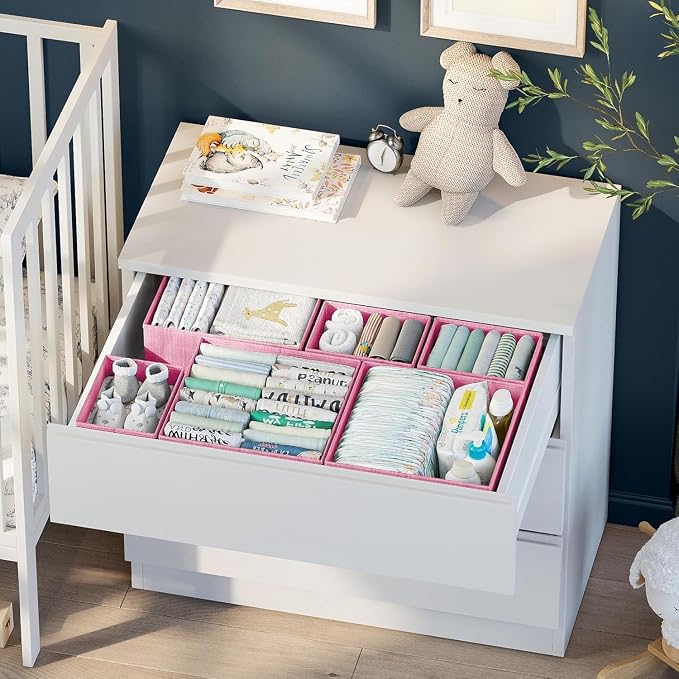 Drawer Organizer Set of 12 Pink - Image 4