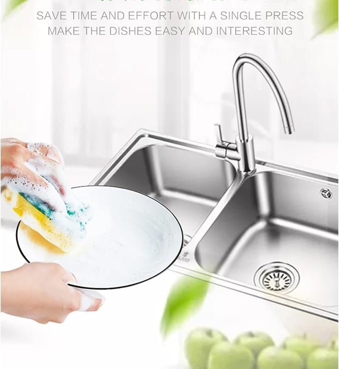 Countertop Kitchen Dish Soap Dispenser and Sponge Holder.Sink Dish Washing Soap - Image 4
