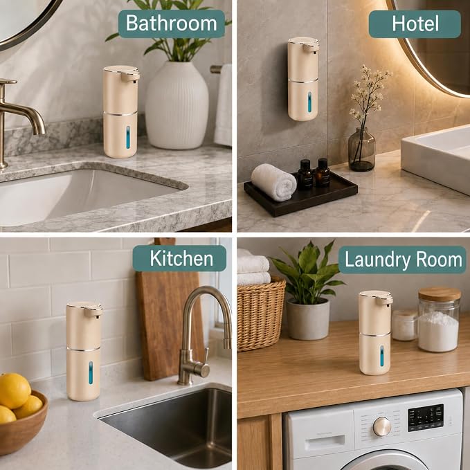 Automatic Liquid Soap Dispenser, Touchless Hand Soap Dispenser 13.5oz USB - Image 7