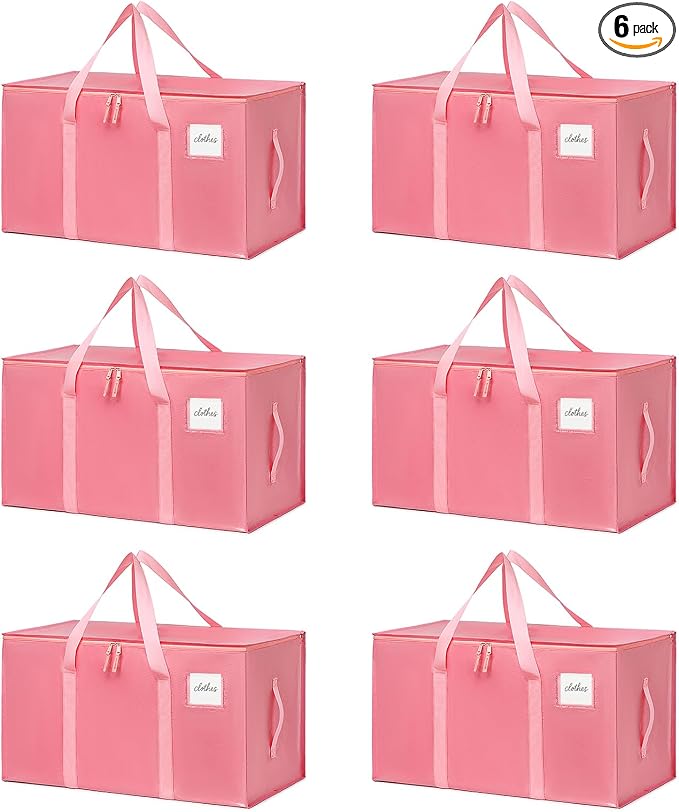 Moving Bags Heavy Duty Bubblegum Pink – Large Packing Bags by TIIOCTI