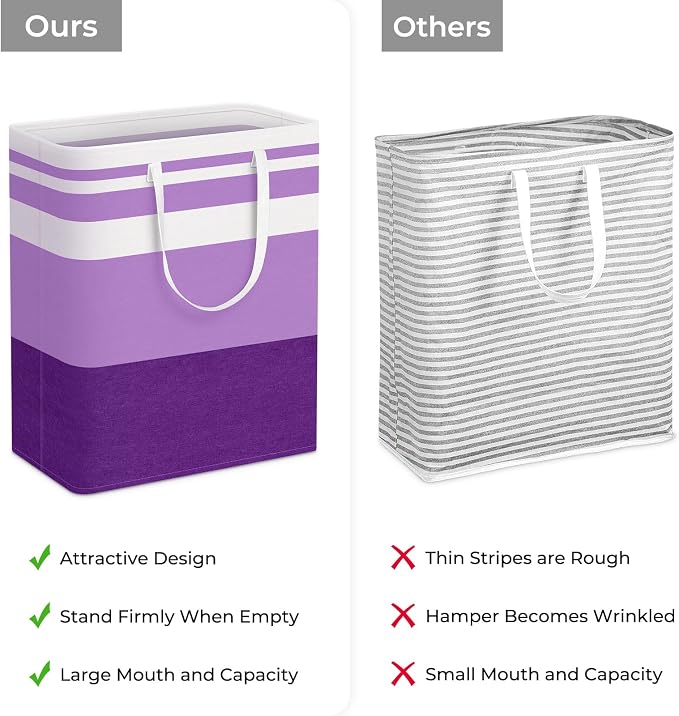 HomeHacks 2 Pack Laundry Baskets, Laundry Hampers Bags | Waterproof, - Image 3