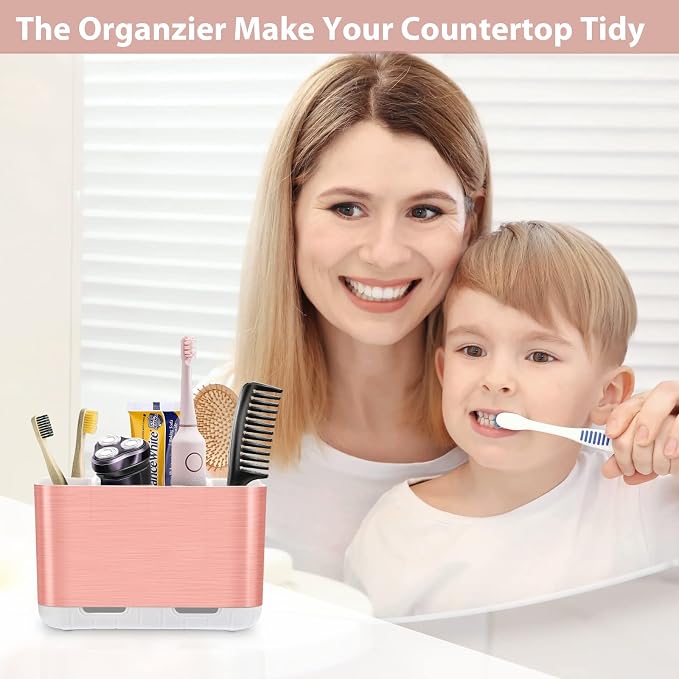 Boperzi Toothbrush Holders for Bathrooms Countertop, Electric Tooth Brush Holder - Image 6