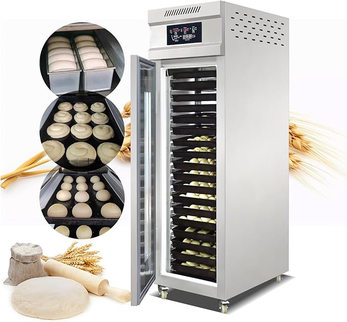 Kolice Commercial 18 Trays Baking Proofer Machine, Bread Proofer, Dough Proofer for Baking - Integrated Freezing,Thawing, Keep Fresh and Fermentation -22°C to 45°C