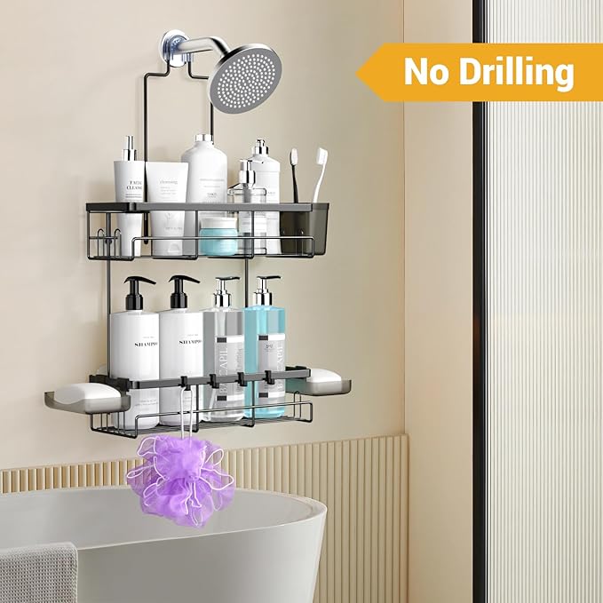 Hanging Shower Caddy Over Showerhead - Image 5