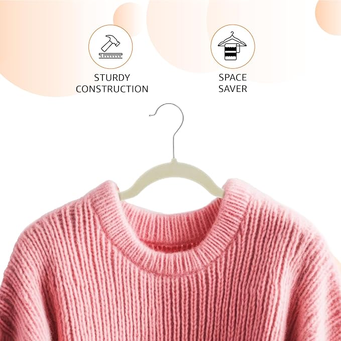 Amazon Basics Slim Velvet Non-Slip Space Saving Suit Clothes Hangers, Closet - Image 3