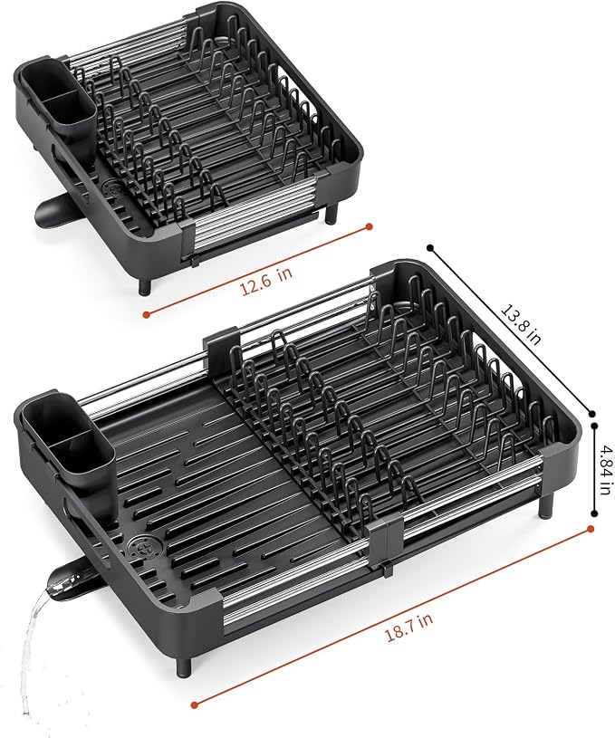 TOOLF Expandable Dish Drying Rack - Image 2