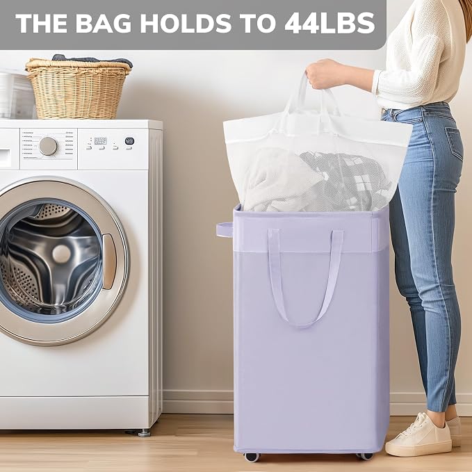 Goodpcik 2-Pack Rolling Laundry Hamper - Image 4