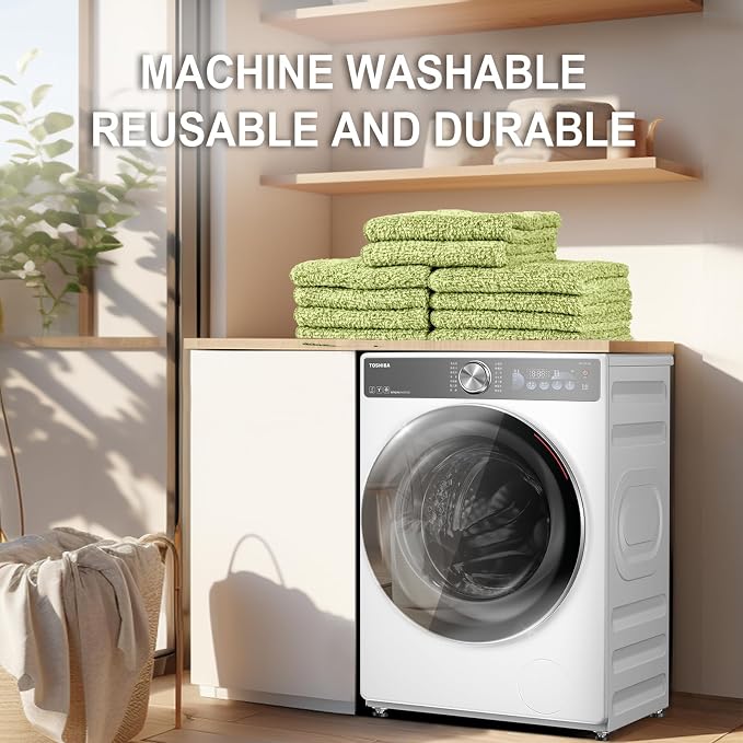 10 Pack Premium Washcloths, Highly Absorbent and Super Soft Face Towels | - Image 7