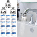 3 Pcs of Sink Water Filter and 18 Filter Elements Set, Sink Faucet Filter by Dexspoeny