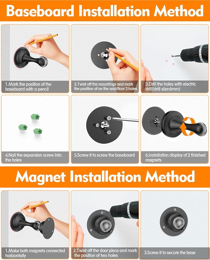 Door Stop Magnetic Door Stoppers Door Holder Door Catch Doorstop - Image 7