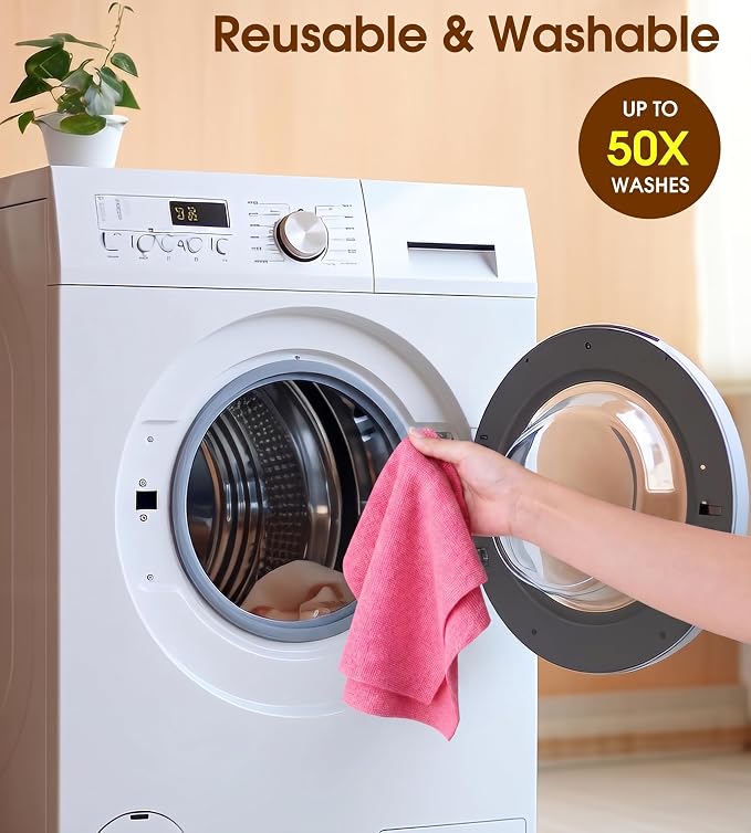 KitchLife Microfiber Cleaning Cloth Roll, 100 Pack - Image 7