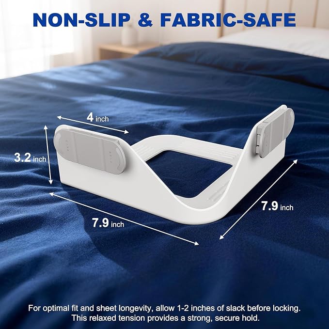 Bed Sheet Holders for Corners:Non-Stretch Fitted Sheet Grippers | Fitted Sheet - Image 3