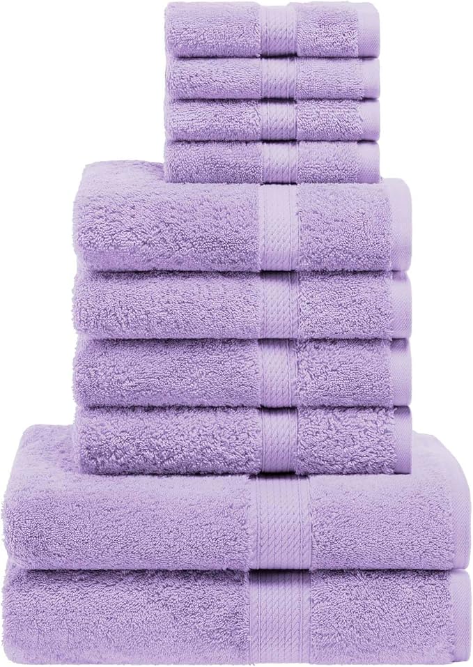 Superior Egyptian Cotton Ultra Plush & Absorbent, 10 Piece Set, Soft Luxury - Image 2