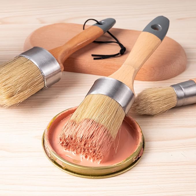 Mister Rui Chalk Wax Paint Brush 3 pcs, Large Wax Brush - Image 3