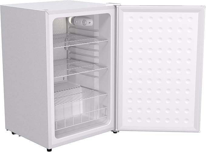 Premium Undercounter/Freestanding Beverage Cooler & Mini Fridge 4.3 Cu.ft./122L with Reversible Solid Doors, Compact Refrigerator for Home, Restaurants, Commercial
