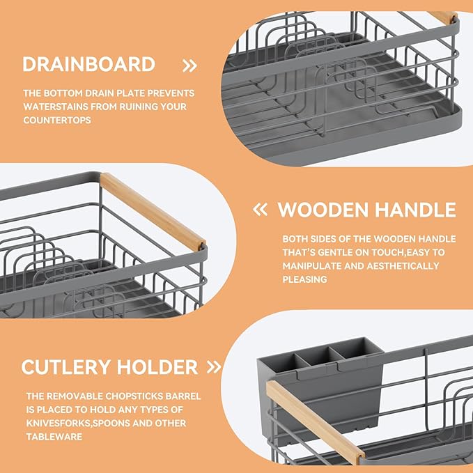 BRIAN & DANY Dish Drying Rack, Dish Racks - Image 4