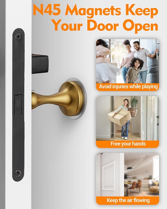 Magnetic Door Stoppers for Wall Door Catch Door Holder to Keep Door Open | 2 - Image 2