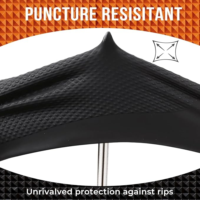 ANBOSON 10 Mil Heavy Duty Diamond Texture Nitrile Gloves, 1000 Ct - Image 3