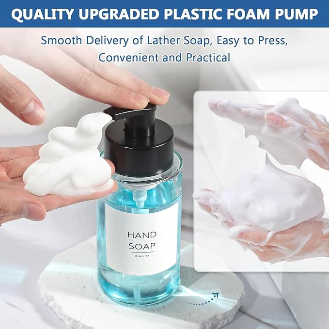 RYTOXILO Foaming Soap Dispenser, 10 oz/300ml Foaming Hand Soap Dispenser - Image 5