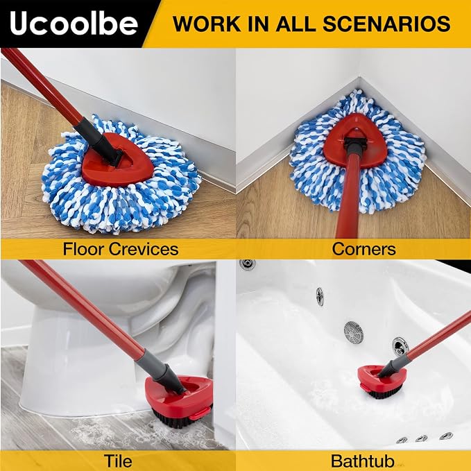 Spin Mop Replacement Heads for O-Cedar RinseClean Mop Replace Head 2-Tank - Image 4