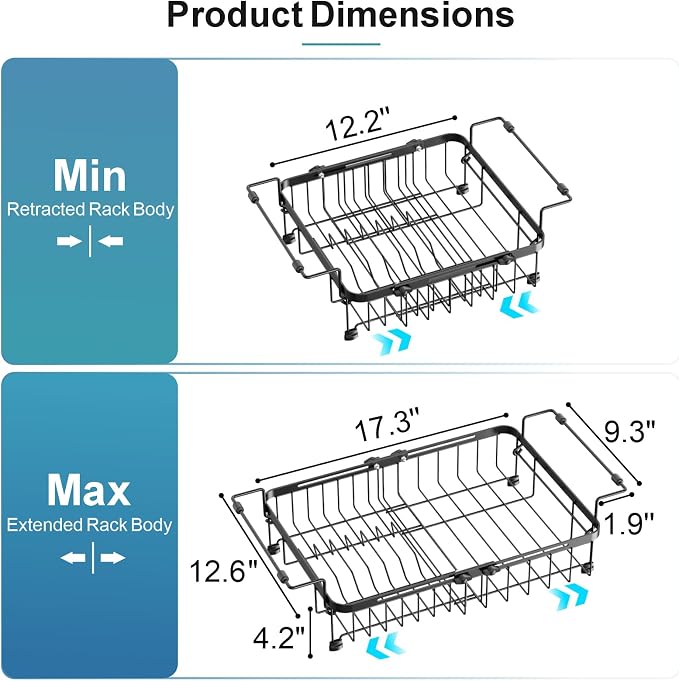 iSPECLE Dish Drying Rack Over the Sink - Image 2
