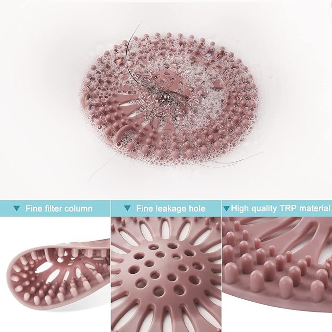 Gotega 5 Pack Sink Drain Strainer, Hair Catcher - Image 3
