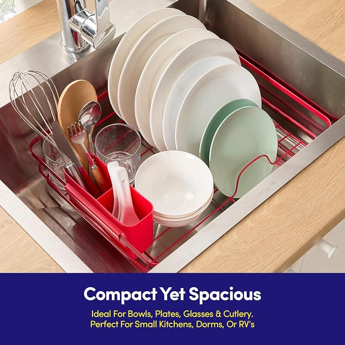Dish Drying Rack 3 Piece Dish Drainer - Image 5