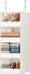 GRANNY SAYS 4-Shelf Hanging Closet Organizer, Foldable Storage, No-Sag Support by GRANNYSAYS