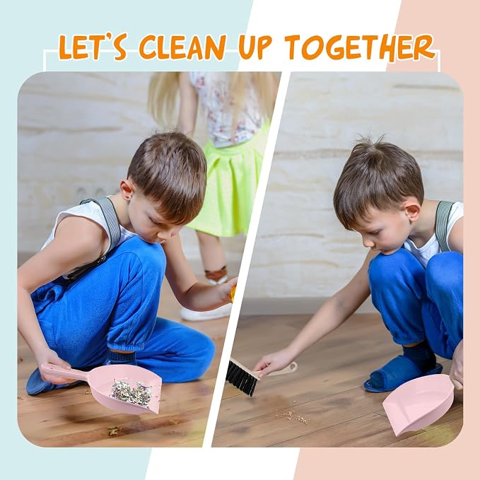 Sliner 18 Pack Mini Dustpan Brush Set Small Broom Set Bulk - Image 6