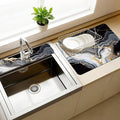 3 Pcs 2 Size Kitchen Sink Splash Guard Faucet Mat Blue and White Floral Pattern by CONCHLERY%E6%97%97%E8%88%B0%E5%BA%97