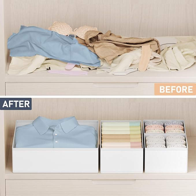 DIMJ Drawer Organizer Clothes 24 Pack - Image 5